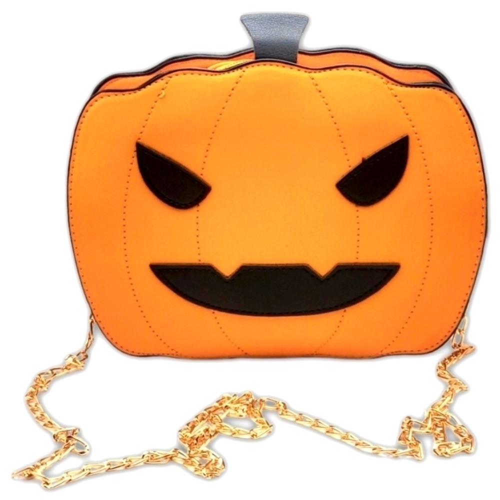 Orange Angry Pumpkin Bag - Picture 2 of 8